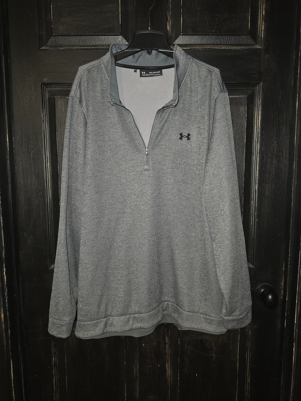 Under Armour Heather Gray Quarter-Zip Pullover 4XL